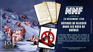 24 décembre 1748 - Interdit de glisser dans les rues de Québec